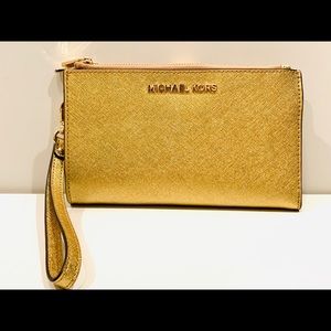Michael Kors Gold Wristlet
